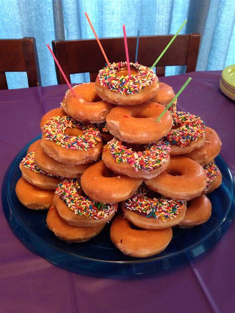 Krispy Kreme Donut Cake For A Nut Free Peanut Allergy Party Donut