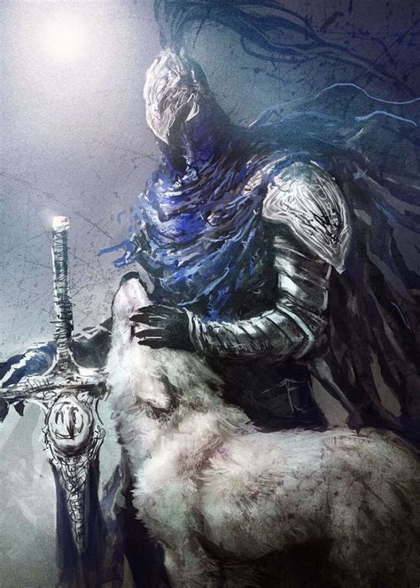 Sif And Artorias Poster By Hako Displate Dark Souls Art Dark
