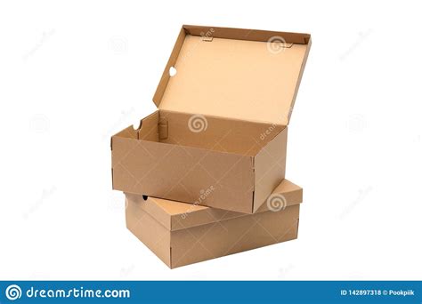 Download Brown Cardboard Shoes Box With Lid For Shoe Or Sneaker ...