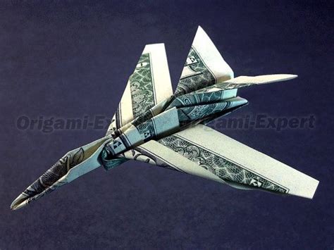 Dollar Bill Origami F15c Strike Eagle Jet Designed By Duy Nguyen