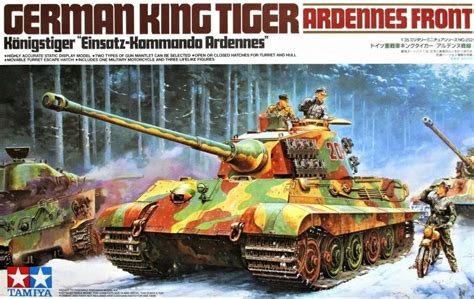 TAMIYA WWII German King Tiger Ardennes Front Scale Plastic Kit Gee Dee Models Ltd