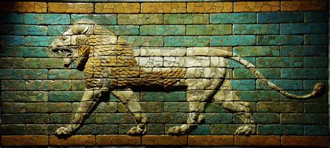 Babylonian Wall Tiles Of Lion Photograph By Steve Estvanik Pixels
