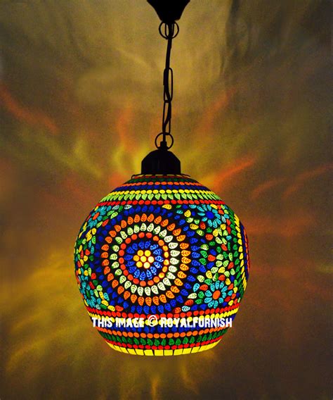 The markor series is a modular pendant system. Matte White Cirque Boho Mosaic Glass Hanging Pendant Light - RoyalFurnish.com
