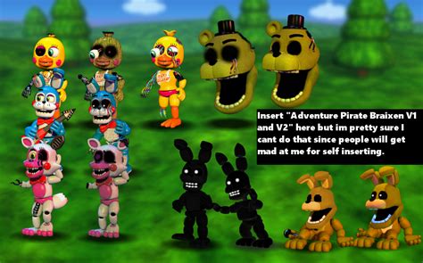 Fnaf World Clusteredit 10 Old Versions To New Versions Edition R