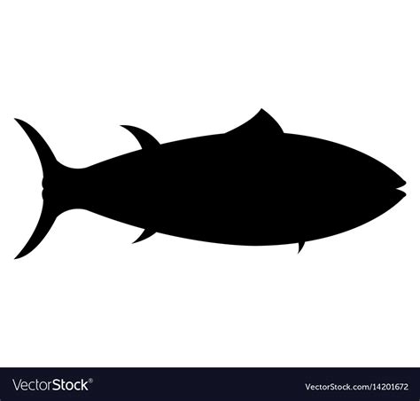 Tuna Fish Icon Royalty Free Vector Image Vectorstock