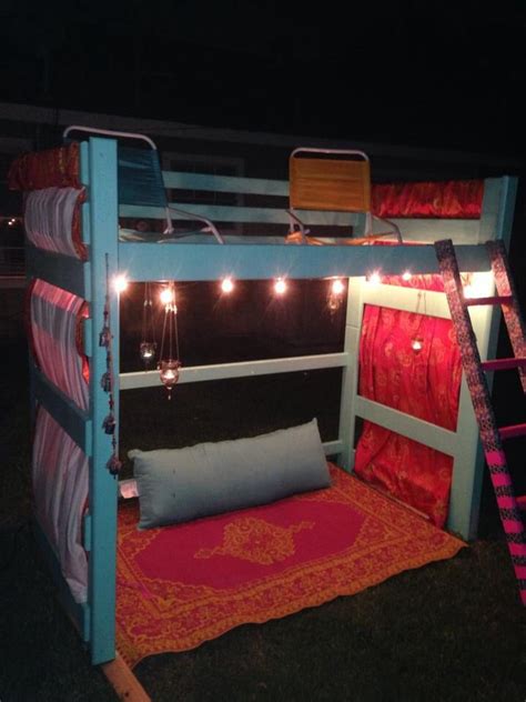 repurposed bunk bed   outdoor fun spot  kids