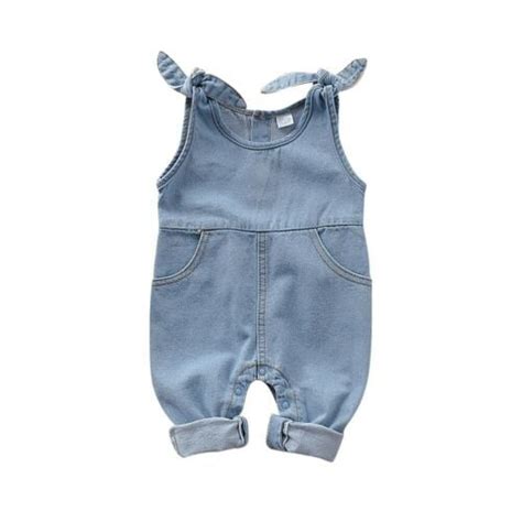Gaono Infant Baby Boy Girl Clothes Jeans Romper Baby Girl One Piece
