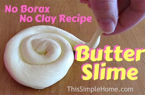 How To Make Butter Slime Without Clay Or Borax Butter Slime Without