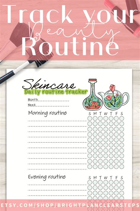 Beauty Planner Printable Etsy Beauty Care Routine Beauty Routine