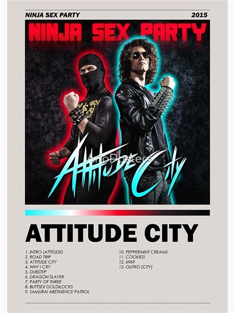attitude city ninja sex party album poster and more poster for sale by arioposters redbubble