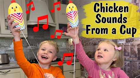 Sound science Experiment - Chicken Sounds From a Paper Cup - YouTube