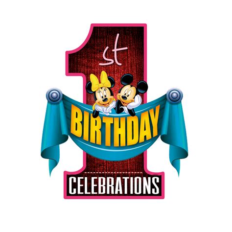 1st birthday celebrations PNG logo free downloads | naveengfx