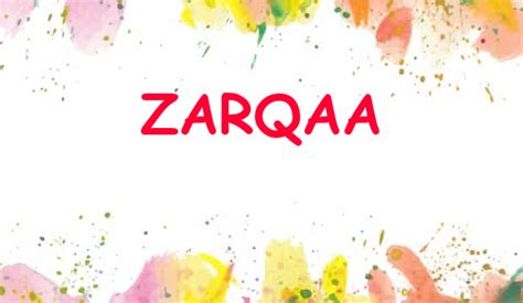 Zarqaa Name Meaning