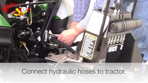 How To Attach A John Deere 260 Backhoe Youtube