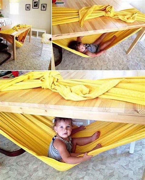 Our diy baby hammock & origami repurposed mobile 6. Practical Parenting Hacks For Kids - Styletic | Kids hammock, Diy hammock, Baby hammock