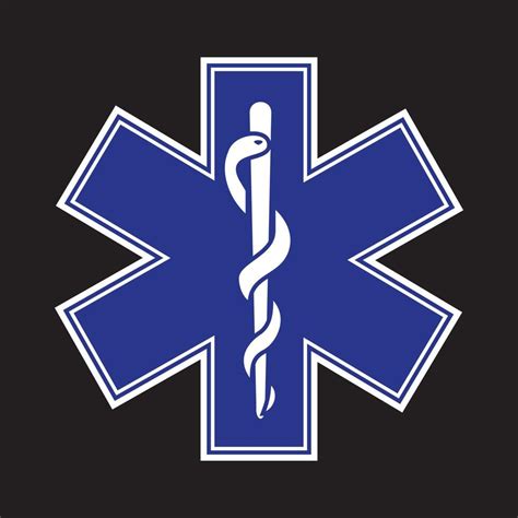 símbolo médico de la emergencia estrella de la vida ilustración vectorial Vector en
