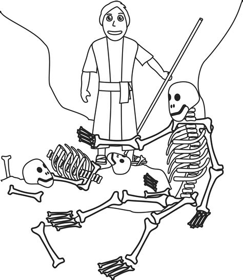 Skull coloring pages are quite popular, especially where halloween and day of the dead, or día de muertos is celebrated. Activity Pages Dry Bones Ezekiel | Bible coloring pages ...