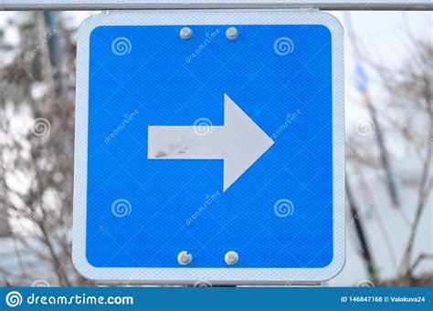 One Way Stock Photo Image Of Arrows Blue Information 146847168