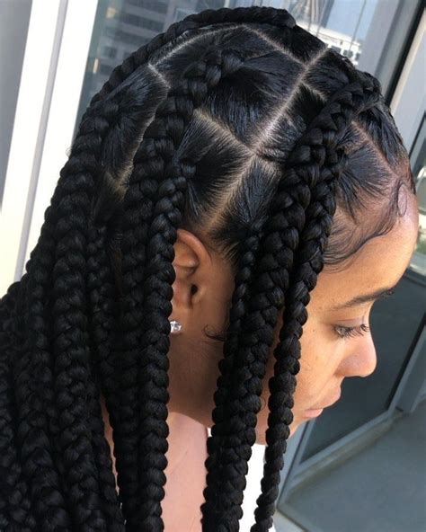 Pin By Chosen1 On Hair Protective Styles In 2020 Big Box Braids Hairstyles African Braids