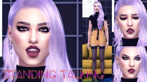 Free Standing Talking Animation Pack The Sims 4 Download Youtube