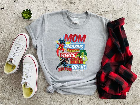 Mom Shirt Superhero Mom Shirt Mom T Mama Superhero Etsy