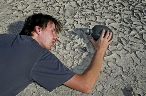 Man In Desert Stock Photo Image Of Person Thirst Desert 1334680