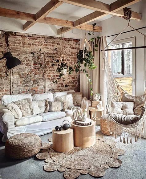 80 Ideas For Boho Style Furniture And Decor Cozy Living Rooms
