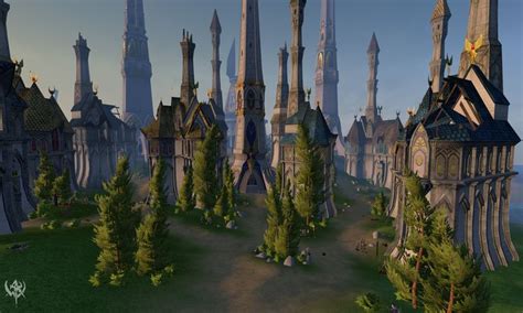 From A Gaming Site Fantasy Architecture Fantasy Cities Elven Castle