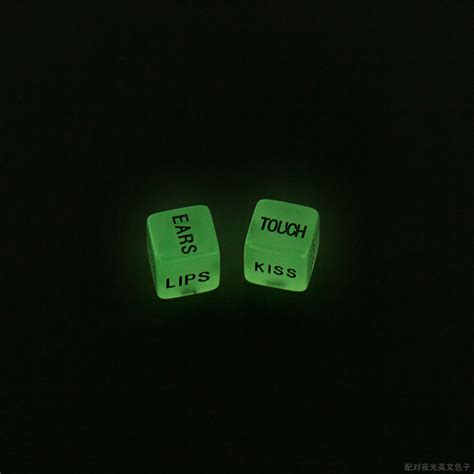 1 Pair Luminous English Sex Dice Lovers Romance Foreplay Adult Games