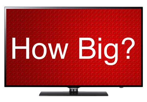 It depends on your viewing distance. TV Size and Viewing Distance Calculator - Inch Calculator