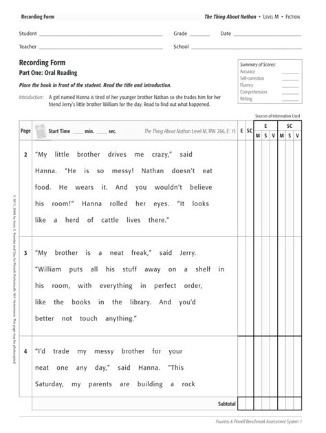 Free Printable Running Record Sheet Printable Form Templates And Letter