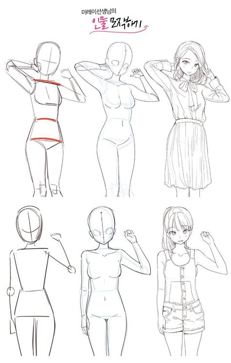 Anatomia Para Corpo Feminino Desenhando Esbo Os Tutoriais De Desenho