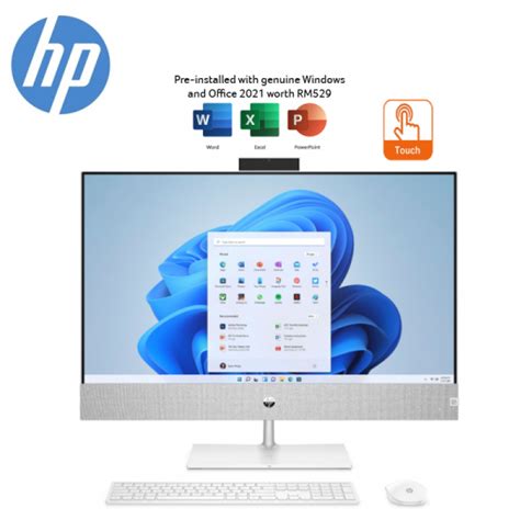 Hp Pavilion 24 Ca1012d 238” Fhd Touch All In One Desktop Pc White I7
