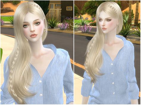 The Sims Resource Sclub Ts4 Hair Helen Braid