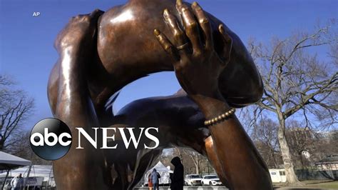 Statue Unveiled In Boston To Honor Martin Luther King Jr Coretta Scott King Youtube