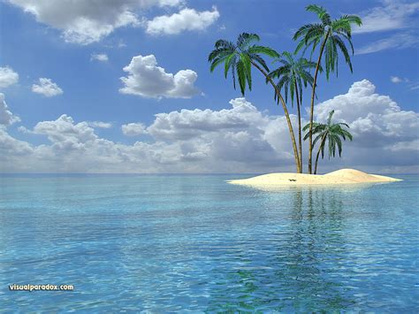 Download Palm Tree Island Background Wallpapertip