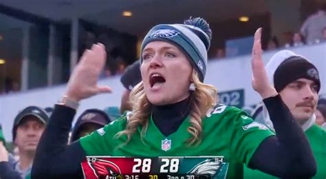 Female Eagles Fan Goes Viral After NSFW Reaction To Game width=