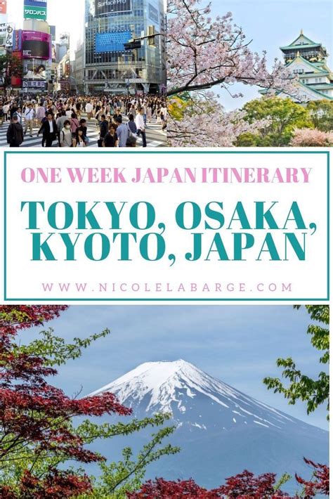 Planning A Trip To Japan Tokyo Osaka Kyoto 7 Day Japan Itinerary