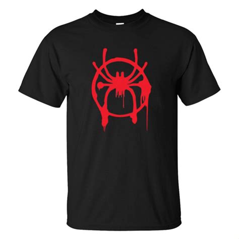 Spider Man Miles Morales T Shirt Spiderman T Shirt Short Sleeves Summer