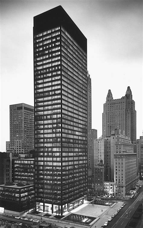 Seagram Building New York 1956 By Mies Van Der Rohe