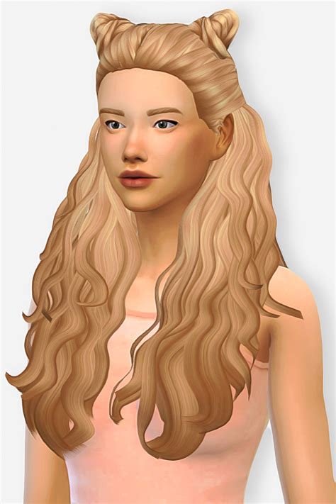 My Sims 4 Blog Cazy Hair Edit Retexture In 18 Colors By Toshimam