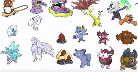 Todas Las Formas Alola Shinys Pokémon En Español Amino