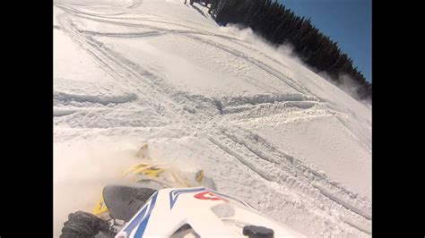 Snowmobiling In Deep Wyoming Powder Youtube