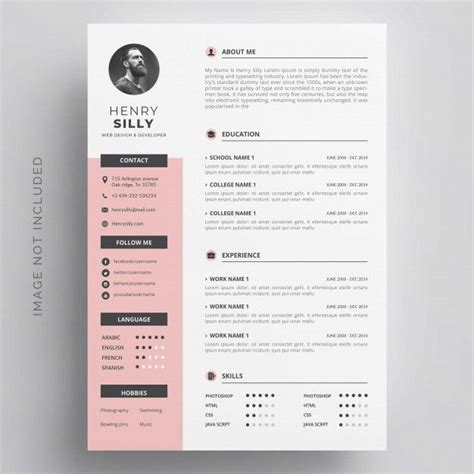 Create curriculum vitae in minutes. Download Modern Simple Template For Curriculum for free ...