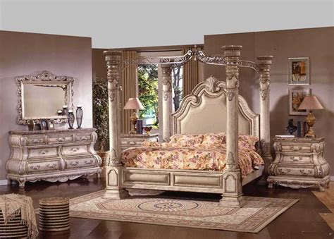 Imperial Antique White Wash Bedroom Set Von Furniture