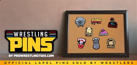 Wrestling Pins By Pro Wrestling Tees