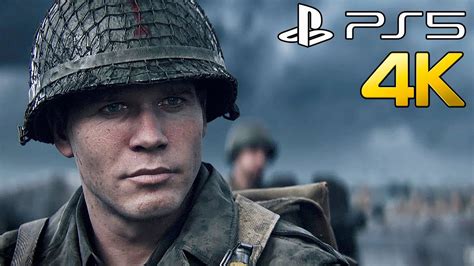 d day [ps5 4k 60fps] next gen realistic graphics playstation 5 call of duty ww2 gameplay youtube