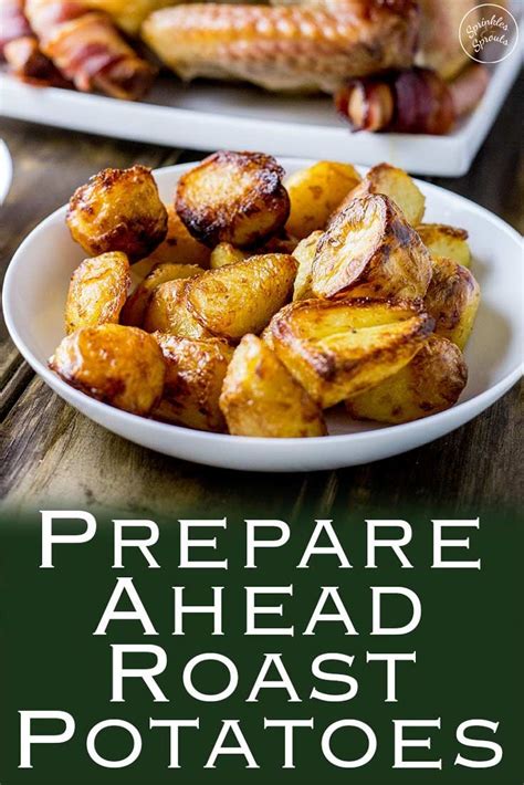 Easy entertaining with these recipes to make ahead of time. Prepare Ahead Roast Potatoes | Crispy fluffy roast ...