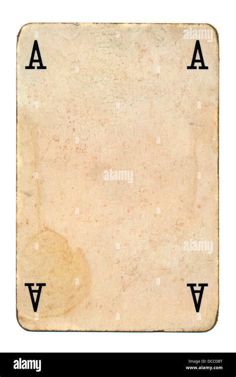 Old Grunge Playing Card Isolated On White Background Stock Photo Alamy