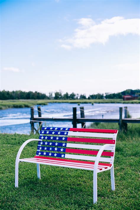 Diy How To Paint An American Flag Bench Bright Bazaar By Will Taylor